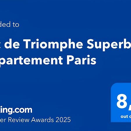 Arc De Triomphe Superbe Appartement Paris Free Netflix Экстерьер фото